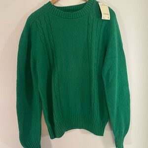 NWT  Vintage Jantzen Wool Blend Sweater Green M